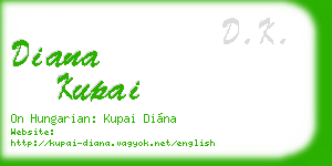 diana kupai business card